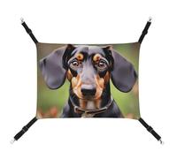 AQRJLPM Dachshund Weiner Pet Dogs Pet Hammock with Adjustable Straps and Metal Hooks Hanging Bed Soft Breathable Sleeping Hammock for Cats,Puppy,Rabbits,Small Animals