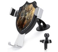 AQRJLPM Deer Hunting Season Phone Holder Car Hands-Free Mount Holders for Dashboard Windshield Vent Metal Hook Clip Cell Phone Mount for All Smartphones & Car Models
