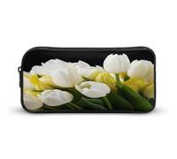 AQRJLPM Different Flowers Pencil Pouch Big Capacity Simple Marker Pouch Portable Aesthetic Zipper Pencil Case