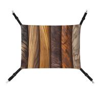 AQRJLPM Different Wood Grains Pet Hammock with Adjustable Straps and Metal Hooks Hanging Bed Soft Breathable Sleeping Hammock for Cats,Puppy,Rabbits,Small Animals