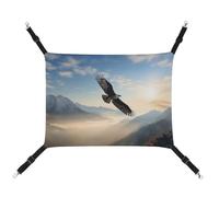 AQRJLPM Eagle Mountains Pet Hammock with Adjustable Straps and Metal Hooks Hanging Bed Soft Breathable Sleeping Hammock for Cats,Puppy,Rabbits,Small Animals