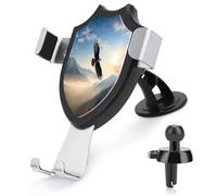 AQRJLPM Eagle Mountains Phone Holder Car Hands-Free Mount Holders for Dashboard Windshield Vent Metal Hook Clip Cell Phone Mount for All Smartphones & Car Models