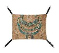 AQRJLPM Egyptian Necklace Pet Hammock with Adjustable Straps and Metal Hooks Hanging Bed Soft Breathable Sleeping Hammock for Cats,Puppy,Rabbits,Small Animals