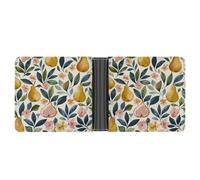 AQRJLPM Figs And Pears Wallet with Money Clip Leather Bifold Wallet Slim Credit Card Holder Gift for Men