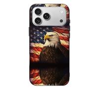 AQRJLPM Flag and Eagle Phone Case for Phone 17, TPU Anti-Yellowing Scratch Resistant, Slim Shockproof Cover with Precise Cutouts, Supports Wireless Charging Phone Case for Phone 17