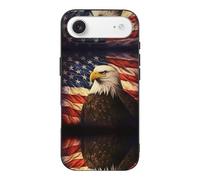 AQRJLPM Flag and Eagle Phone Case for Phone 17, TPU Anti-Yellowing Scratch Resistant, Slim Shockproof Cover with Precise Cutouts, Supports Wireless Charging Phone Case for Phone 17