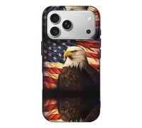 AQRJLPM Flag and Eagle Phone Case for Phone 17, TPU Anti-Yellowing Scratch Resistant, Slim Shockproof Cover with Precise Cutouts, Supports Wireless Charging Phone Case for Phone 17