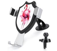 AQRJLPM Flamingo Watercolor Phone Holder Car Hands-Free Mount Holders for Dashboard Windshield Vent Metal Hook Clip Cell Phone Mount for All Smartphones & Car Models