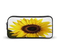 AQRJLPM Flower Sunflower Pencil Pouch Big Capacity Simple Marker Pouch Portable Aesthetic Zipper Pencil Case