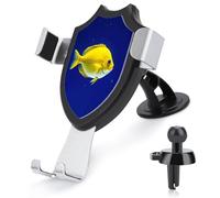 AQRJLPM Fly Yellow Fish Phone Holder Car Hands-Free Mount Holders for Dashboard Windshield Vent Metal Hook Clip Cell Phone Mount for All Smartphones & Car Models