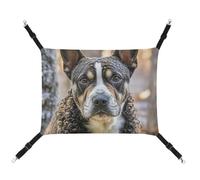 AQRJLPM French Poodle Pet Hammock with Adjustable Straps and Metal Hooks Hanging Bed Soft Breathable Sleeping Hammock for Cats,Puppy,Rabbits,Small Animals