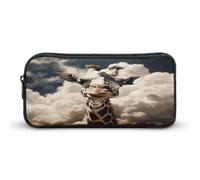 AQRJLPM Giraffe in The Clouds Pencil Pouch Big Capacity Simple Marker Pouch Portable Aesthetic Zipper Pencil Case