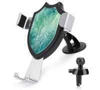 AQRJLPM Green Sea Blue Seaweed Phone Holder Car Hands-Free Mount Holders for Dashboard Windshield Vent Metal Hook Clip Cell Phone Mount for All Smartphones & Car Models