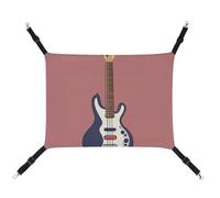 AQRJLPM Guitar Bass Music Musical Instruments Pet Hammock with Adjustable Straps and Metal Hooks Hanging Bed Soft Breathable Sleeping Hammock for Cats,Puppy,Rabbits,Small Animals