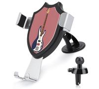 AQRJLPM Guitar Bass Music Musical Instruments Phone Holder Car Hands-Free Mount Holders for Dashboard Windshield Vent Metal Hook Clip Cell Phone Mount for All Smartphones & Car Models