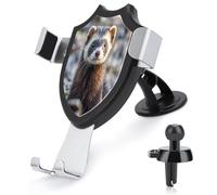 AQRJLPM Hairy Ferret Phone Holder Car Hands-Free Mount Holders for Dashboard Windshield Vent Metal Hook Clip Cell Phone Mount for All Smartphones & Car Models