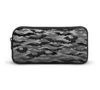 AQRJLPM Halloween Bats Grey Pencil Pouch Big Capacity Simple Marker Pouch Portable Aesthetic Zipper Pencil Case