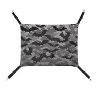 AQRJLPM Halloween Bats Grey Pet Hammock with Adjustable Straps and Metal Hooks Hanging Bed Soft Breathable Sleeping Hammock for Cats,Puppy,Rabbits,Small Animals