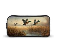 AQRJLPM Hunting Flying Wild Pencil Pouch Big Capacity Simple Marker Pouch Portable Aesthetic Zipper Pencil Case