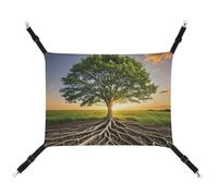 AQRJLPM Inspirational Tree Pet Hammock with Adjustable Straps and Metal Hooks Hanging Bed Soft Breathable Sleeping Hammock for Cats,Puppy,Rabbits,Small Animals
