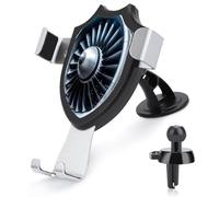 AQRJLPM Jet Engine Phone Holder Car Hands-Free Mount Holders for Dashboard Windshield Vent Metal Hook Clip Cell Phone Mount for All Smartphones & Car Models
