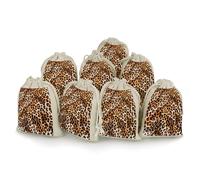 AQRJLPM Leopard Blanket Drawstring Pouches Reusable Burlap Soft Sachet Bag Multipurpose Cotton Small Jewelry Pouch for Party Wedding Storage Home Supplies (8 Pcs)