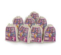 AQRJLPM Music Theme Guitar Drawstring Pouches Reusable Burlap Soft Sachet Bag Multipurpose Cotton Small Jewelry Pouch for Party Wedding Storage Home Supplies (8 Pcs)