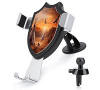 AQRJLPM Native American Tribes Phone Holder Car Hands-Free Mount Holders for Dashboard Windshield Vent Metal Hook Clip Cell Phone Mount for All Smartphones & Car Models