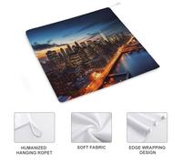 AQRJLPM New York City Scenery Hand Towels Sweat Absorbing Handkerchiefs Quick Dry Sweat Rags Super Soft Face Washcloth for Bath Hand Face Gym and Spa 11.8x11.8 Inch