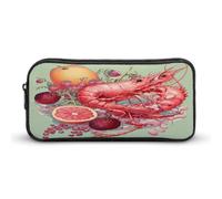 AQRJLPM Pomegranates And Fruits Pencil Pouch Big Capacity Simple Marker Pouch Portable Aesthetic Zipper Pencil Case