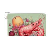 AQRJLPM Pomegranates And Fruits Wallet Canvas Slim Lightweight Wallets Durable Zippered Card Holder for Men Women