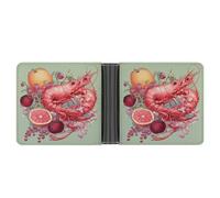 AQRJLPM Pomegranates And Fruits Wallet with Money Clip Leather Bifold Wallet Slim Credit Card Holder Gift for Men