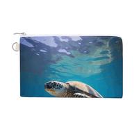 AQRJLPM Protect Marine Life Wallet Canvas Slim Lightweight Wallets Durable Zippered Card Holder for Men Women
