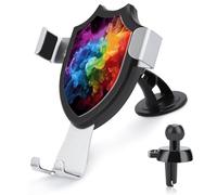 AQRJLPM Rainbow Smoke Phone Holder Car Hands-Free Mount Holders for Dashboard Windshield Vent Metal Hook Clip Cell Phone Mount for All Smartphones & Car Models