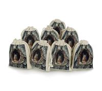 AQRJLPM Squirrel in The Tree Hole Drawstring Pouches Reusable Burlap Soft Sachet Bag Multipurpose Cotton Small Jewelry Pouch for Party Wedding Storage Home Supplies (8 Pcs)