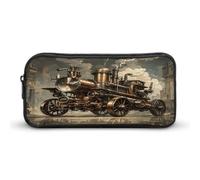 AQRJLPM Steampunk Style Pencil Pouch Big Capacity Simple Marker Pouch Portable Aesthetic Zipper Pencil Case