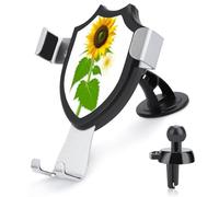 AQRJLPM Sunflower and Weed Phone Holder Car Hands-Free Mount Holders for Dashboard Windshield Vent Metal Hook Clip Cell Phone Mount for All Smartphones & Car Models