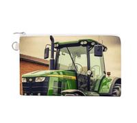 AQRJLPM Tractor Wallet Canvas Slim Lightweight Wallets Durable Zippered Card Holder for Men Women