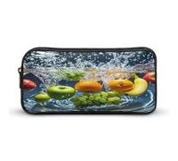 AQRJLPM Various Fruit Pencil Pouch Big Capacity Simple Marker Pouch Portable Aesthetic Zipper Pencil Case