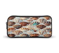 AQRJLPM Various Shell Patterns Pencil Pouch Big Capacity Simple Marker Pouch Portable Aesthetic Zipper Pencil Case