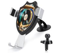 AQRJLPM Vinyl Records Phone Holder Car Hands-Free Mount Holders for Dashboard Windshield Vent Metal Hook Clip Cell Phone Mount for All Smartphones & Car Models