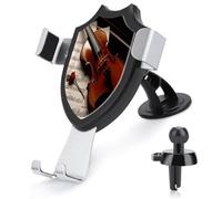 AQRJLPM Violin Sheet Music Phone Holder Car Hands-Free Mount Holders for Dashboard Windshield Vent Metal Hook Clip Cell Phone Mount for All Smartphones & Car Models