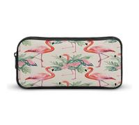 AQRJLPM Watercolor Flamingo Pencil Pouch Big Capacity Simple Marker Pouch Portable Aesthetic Zipper Pencil Case