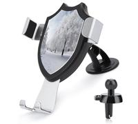 AQRJLPM White Snow Tree Phone Holder Car Hands-Free Mount Holders for Dashboard Windshield Vent Metal Hook Clip Cell Phone Mount for All Smartphones & Car Models