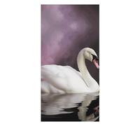 AQRJLPM White Swan Beach Towels Extra Large, Quick Dry Absorbent Multipurpose, Oversized Beach Towel, Sand Free Foldable Lightweight, Travel Towel, for Beach Pool Camping Travel Vacation, 63x31.5 in