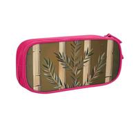 AQRJLPO Antique Building with Branch and Greek Prints Pencil Case for Boys Girls Large Capacity Office School Students Stationery Pouch Pencil Holder with 2 Compartments,Pink
