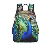 AQRJLPO Beautiful peacock Prints Backpack Business Rucksack Casual Daypack Lightweight School Bag for Hiking Work Travel Sport