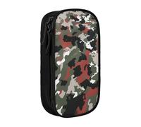 AQRJLPO Camouflage Prints Pencil Case for Students Boys Girls - Large Capacity Double-Layer Office School Stationery Pouch Pencil Holder,Black