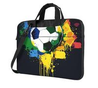 AQRJLPO Colorful football Print Laptop Bag Case for Men Women, 15.6 inch Shockproof Computer Sleeve Cover for Business Travel Office School