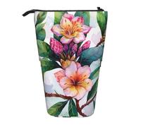 AQRJLPO Hawaiian Flower Art Print Print Expandable Pencil Case Organize, Stretchable Travel Stationery & Makeup Pouch Desk Storage Box for School, Office, Travel